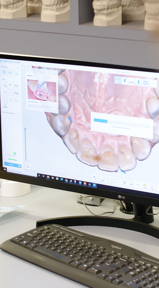 The team at Daia Orthodontics & TMJ Orthopedics takes x-rays and scans of the mouth